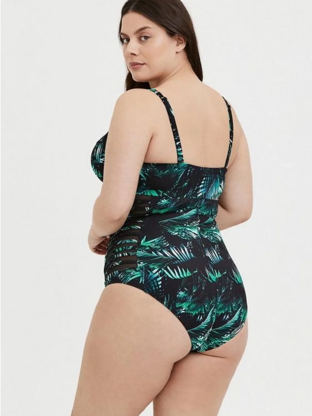Torrid Slim Fix Underwire Lattice Side One Piece Swimsuit - New - Size 30 (6)